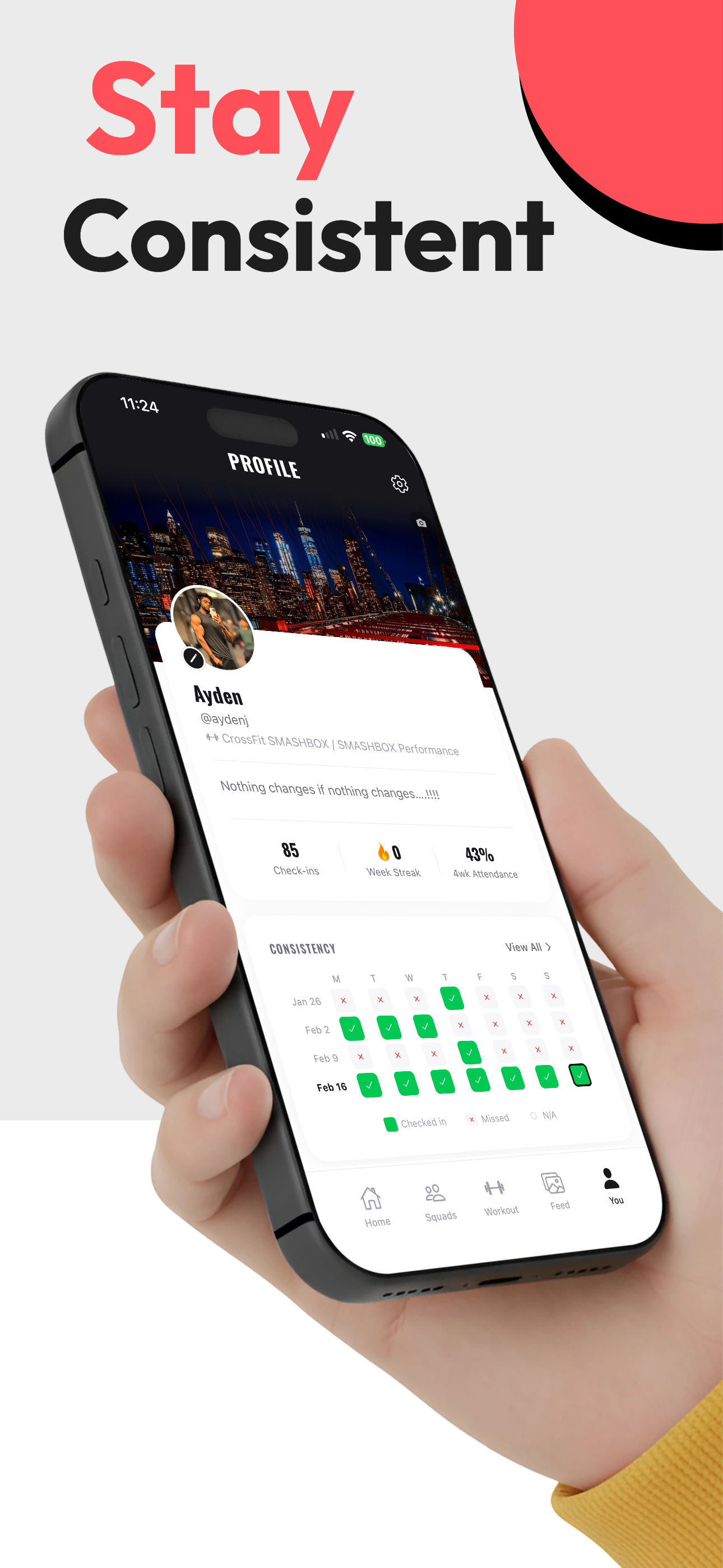 Consistency tracking and streaks